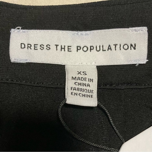 NWT Dress the Population Black Sequined Wide Leg Dina Pant | Inseam 32.5 - Picture 8 of 15